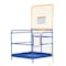 Vestil Blue/Yellow Steel Work Platform with 84" Expand Back 48" x 48" WP-4848-84B - alternate 2